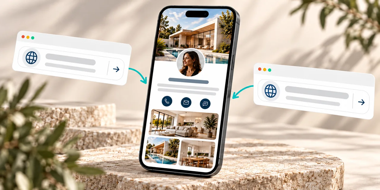 A profile connected to own-domain and managed-profile options